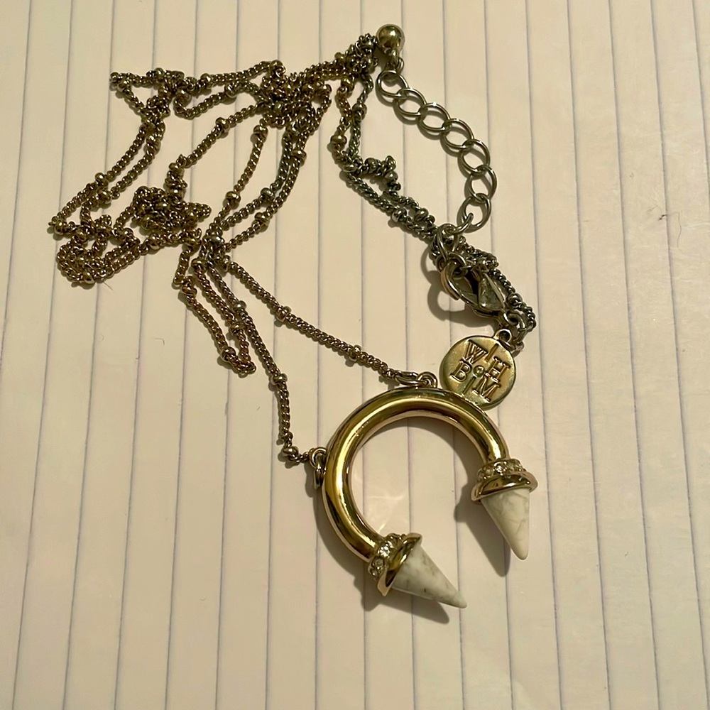 WHBM gold necklace